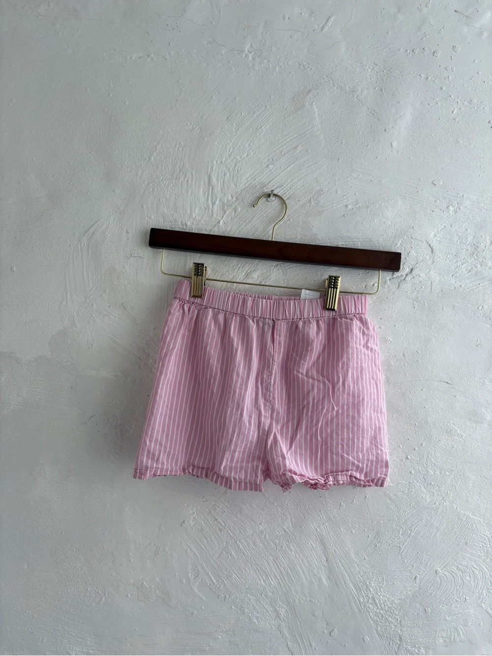 Girls 100% cotton striped shorts - Picture 1 of 5